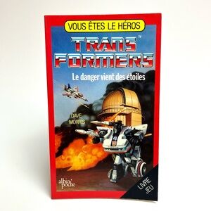 Vintage Transformers French Book Livre Vous êtes le héro 1987 Autobot Decepticon